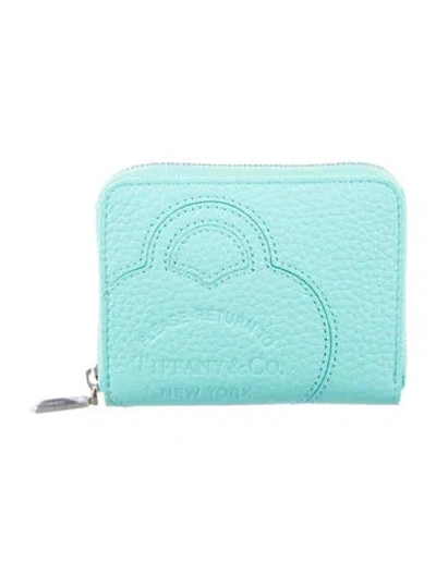 Pre-owned Tiffany & Co Leather Wallet In Blue