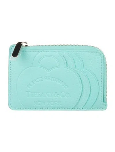 Pre-owned Tiffany & Co Leather Wallet In Blue