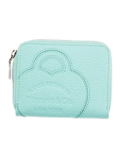 Pre-owned Tiffany & Co Leather Wallet In Blue