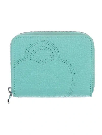 Pre-owned Tiffany & Co Leather Wallet In Blue