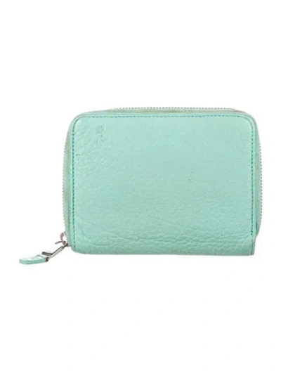 Pre-owned Tiffany & Co Leather Wallet In Blue