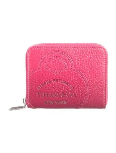 Pre-owned Tiffany & Co Leather Wallet In Pink