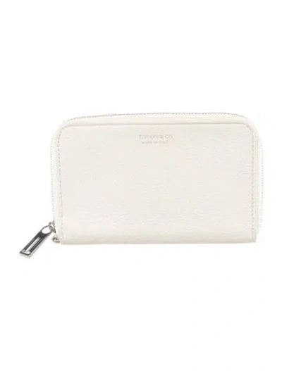 Pre-owned Tiffany & Co Leather Wallet In White