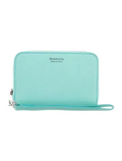 Pre-owned Tiffany & Co Leather Wristlet In Blue