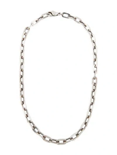 Pre-owned Tiffany & Co Link Chain Necklace, 15" In Multi