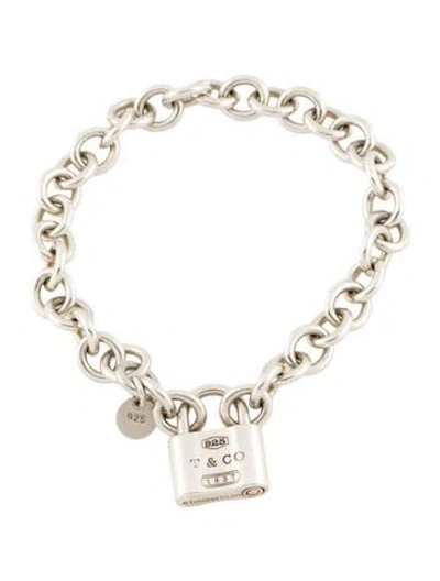 Pre-owned Tiffany & Co Lock Charm Bracelet, 6.75" In Multi