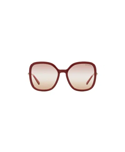 Tiffany & Co Logo Sunglasses In Burgundy