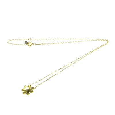 Pre-owned Tiffany & Co Love Bugs Daisy Yellow Necklace Jewelry () In Gold