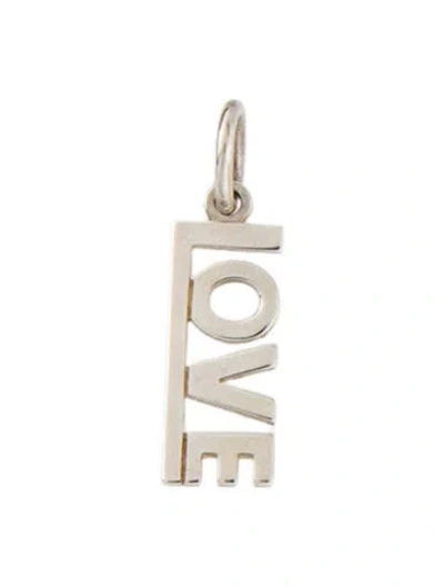 Pre-owned Tiffany & Co Love Charm Pendant, 1" In Multi