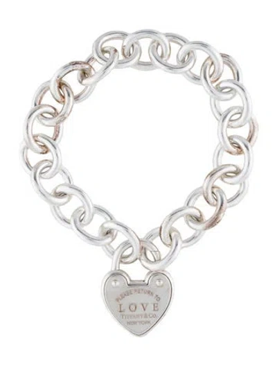 Pre-owned Tiffany & Co Love Lock Bracelet, 6.5" In Multi