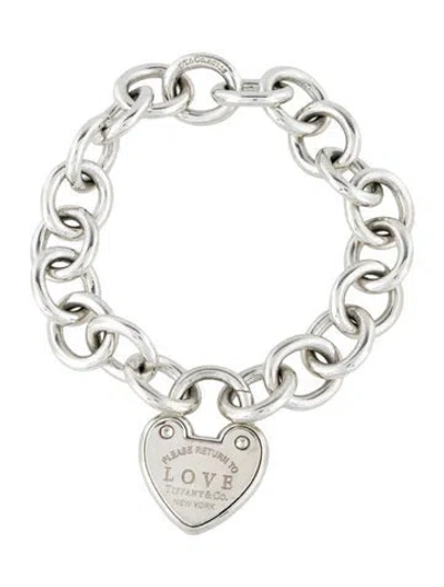 Pre-owned Tiffany & Co Love Lock Bracelet, 7" In Multi