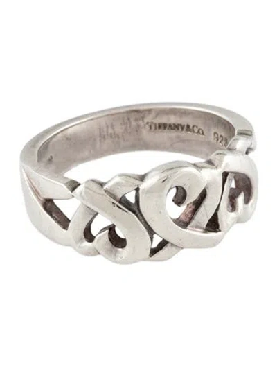 Pre-owned Tiffany & Co Loving Heart Band Ring In Multi