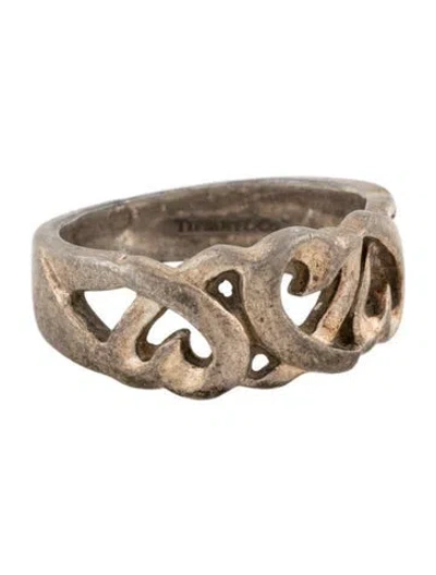 Pre-owned Tiffany & Co Loving Heart Band Ring In Multicolor