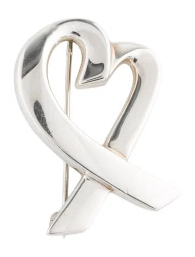 Pre-owned Tiffany & Co Loving Heart Brooch In Multi
