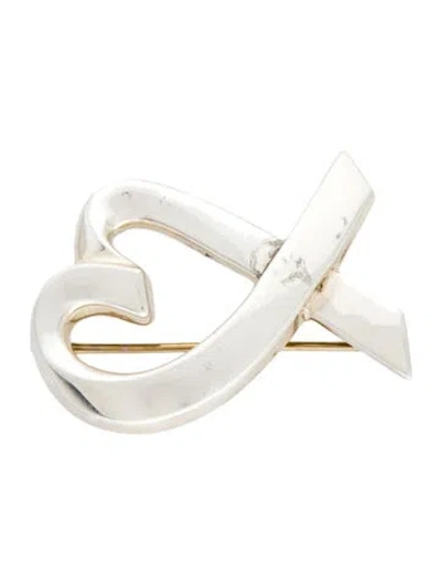 Pre-owned Tiffany & Co Loving Heart Brooch Pin In Multi
