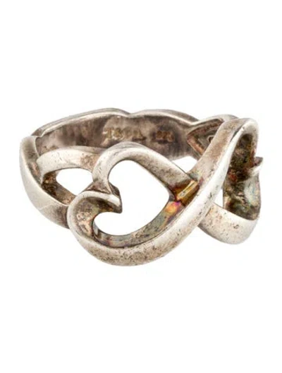 Pre-owned Tiffany & Co Loving Heart Double Infinity Ring In Multi