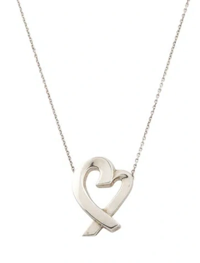 Pre-owned Tiffany & Co Loving Heart Pendant Necklace In Multi