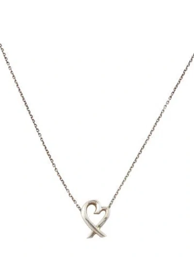 Pre-owned Tiffany & Co Loving Heart Pendant Necklace In Multi