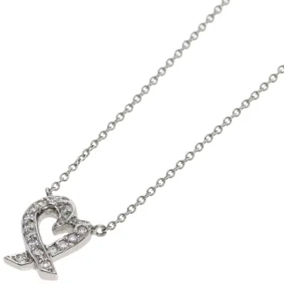 Pre-owned Tiffany & Co Loving Heart Platinum 950 Necklace ()
