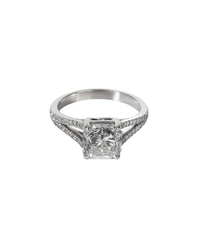 Tiffany & Co . Lucida 0.20 Ct. Tw. Diamond Engagement Ring (authentic Pre-loved) In Transparent