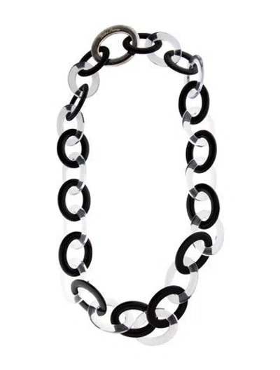 Pre-owned Tiffany & Co Lucite Chain Link Necklace, 36" In Multi
