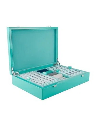 Pre-owned Tiffany & Co Mah Jongg Set In Blue