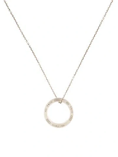 Pre-owned Tiffany & Co Medium 1837 Circle Pendant Necklace, 15.75" In Multi