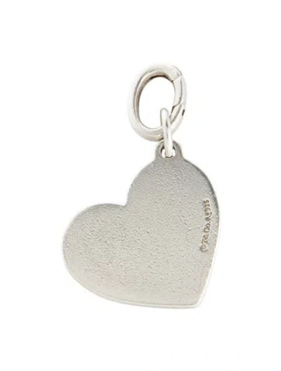 Pre-owned Tiffany & Co Medium 'mom' Heart Charm Pendant In Multi