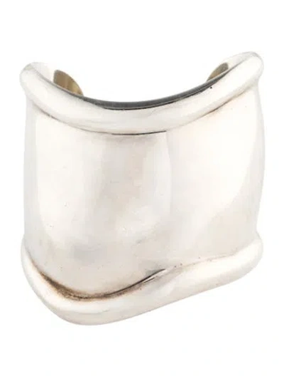 Pre-owned Tiffany & Co Medium Right Bone Cuff Bracelet, 6.25" In Multicolor