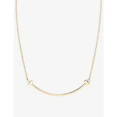 Tiffany & Co Mens 18k Gold Tiffany T Smile 18ct Yellow-gold Necklace