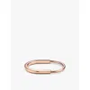 Tiffany & Co Mens Rose Gold Lock 18ct Rose-gold Bangle Bracelet