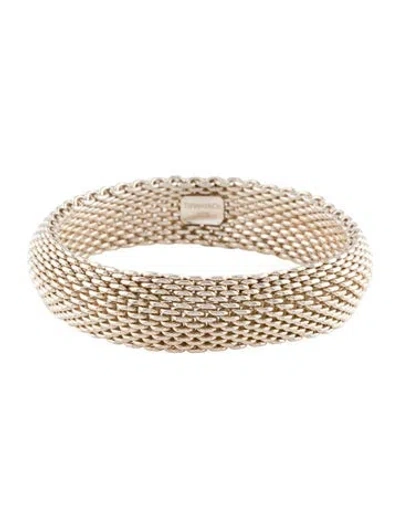 Pre-owned Tiffany & Co Mesh Bracelet, 7.75" In Multi