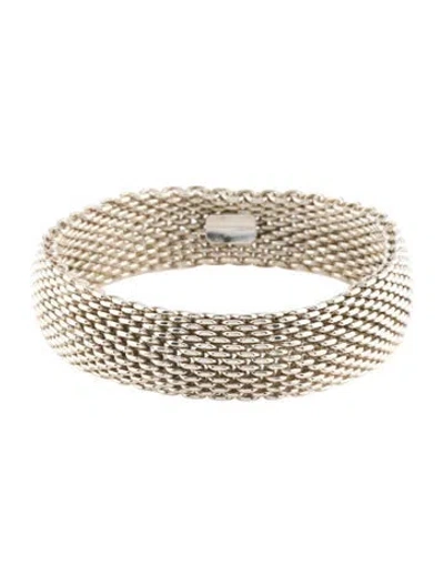 Pre-owned Tiffany & Co Mesh Bracelet, 7.75" In Multicolor