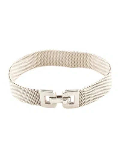 Pre-owned Tiffany & Co Mesh Buckle Bracelet, 6.5" In Multi