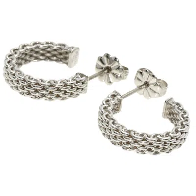 Pre-owned Tiffany & Co Mesh Hoop Earrings () In Multi