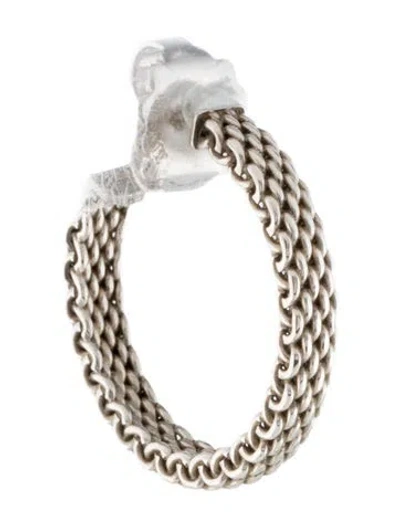 Pre-owned Tiffany & Co Mesh Hoop Single Earrings In Multi