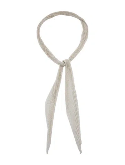 Pre-owned Tiffany & Co Mesh Scarf Necklace, 37" In Multi