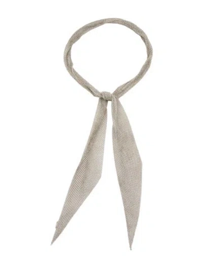 Pre-owned Tiffany & Co Mesh Scarf Necklace, 37" In Multi