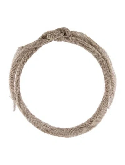 Pre-owned Tiffany & Co Mesh Scarf Necklace, 38" In Multi