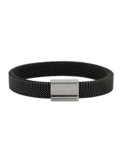 Pre-owned Tiffany & Co Mesh Stretch Link Bracelet, 6.5" In Multi