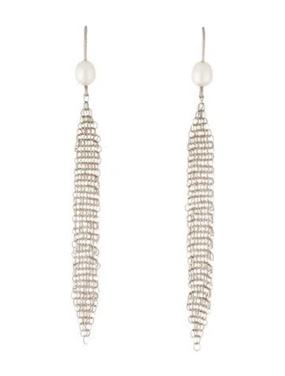 Pre-owned Tiffany & Co Mesh Tassel Earrings In Multi