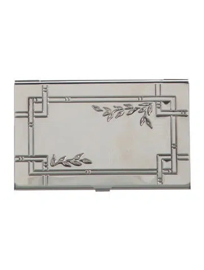 Pre-owned Tiffany & Co Metal Card Holder In Silver