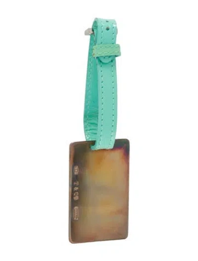 Pre-owned Tiffany & Co Metal Luggage Tag In Blue