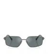 Tiffany & Co Metal Rectangular Tf3111 Sunglasses In Grey