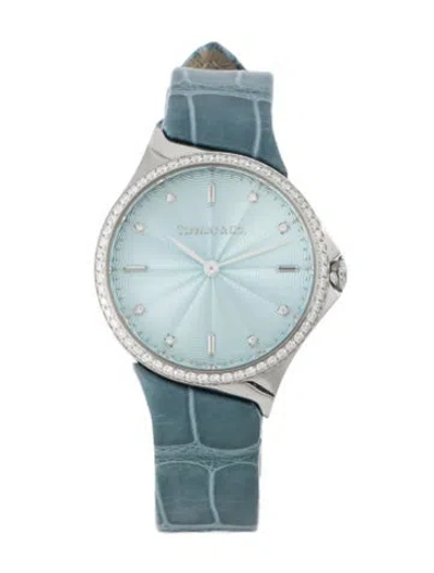 Pre-owned Tiffany & Co Metro 2-hand Watch In Multi