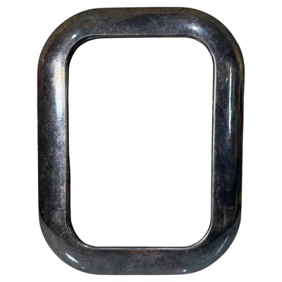 Pre-owned Tiffany & Co Mid-century Modern Elegant Silver Plate Vintage Picture Frame Rectangular In Black
