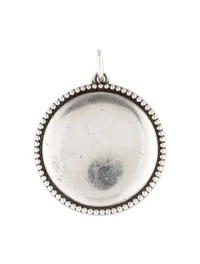 Pre-owned Tiffany & Co Milgrain Round Pendant, 1.25" In Multi