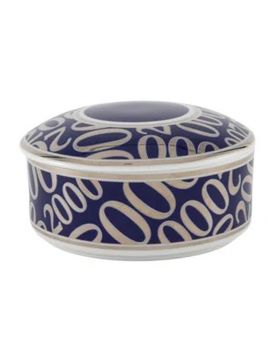 Pre-owned Tiffany & Co Millennium Lidded Box In Blue