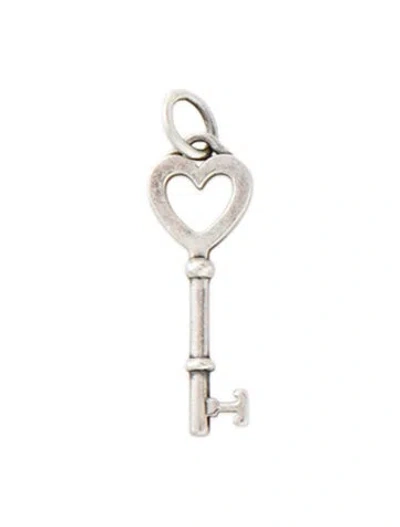 Pre-owned Tiffany & Co Mini Heart Key Charm Pendant In Multi