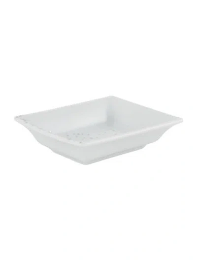 Pre-owned Tiffany & Co Mini Vide Poche Tray In White